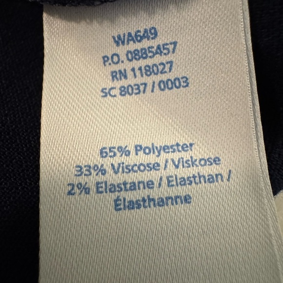 Boden Wow Jewelled top with 3/4 sleeve, Size 10. Navy blue - Picture 11 of 12